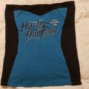 Harley Davidson Tube Top with shelf bra.  Size  L